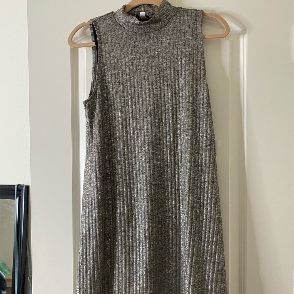 Kensie Metallic Shift Swing Dress